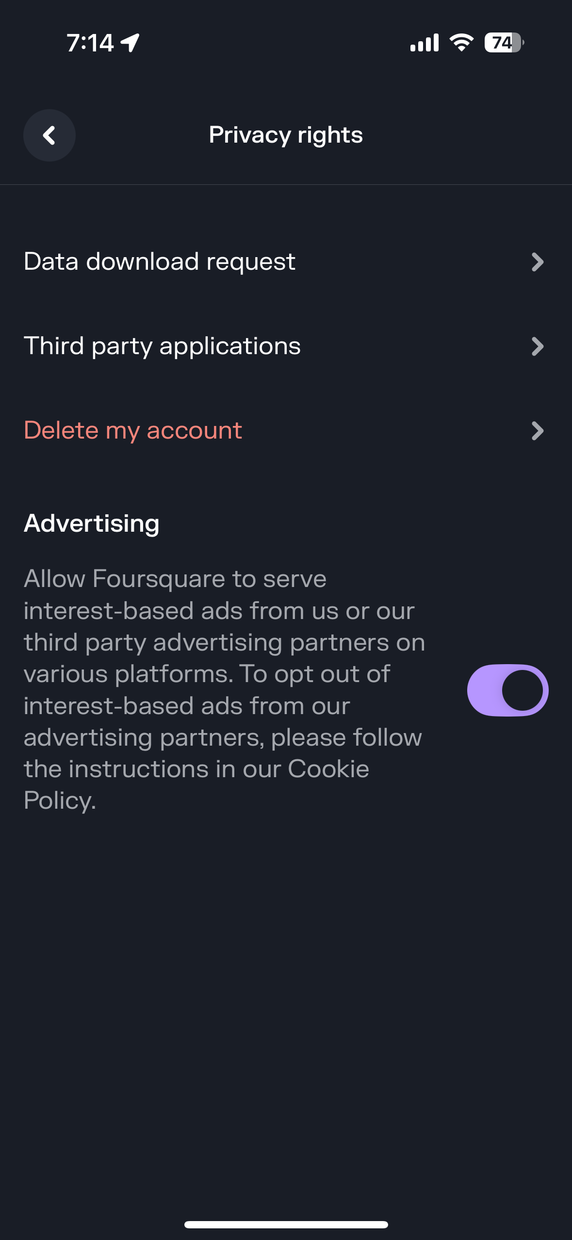 Step 2: Privacy Rights