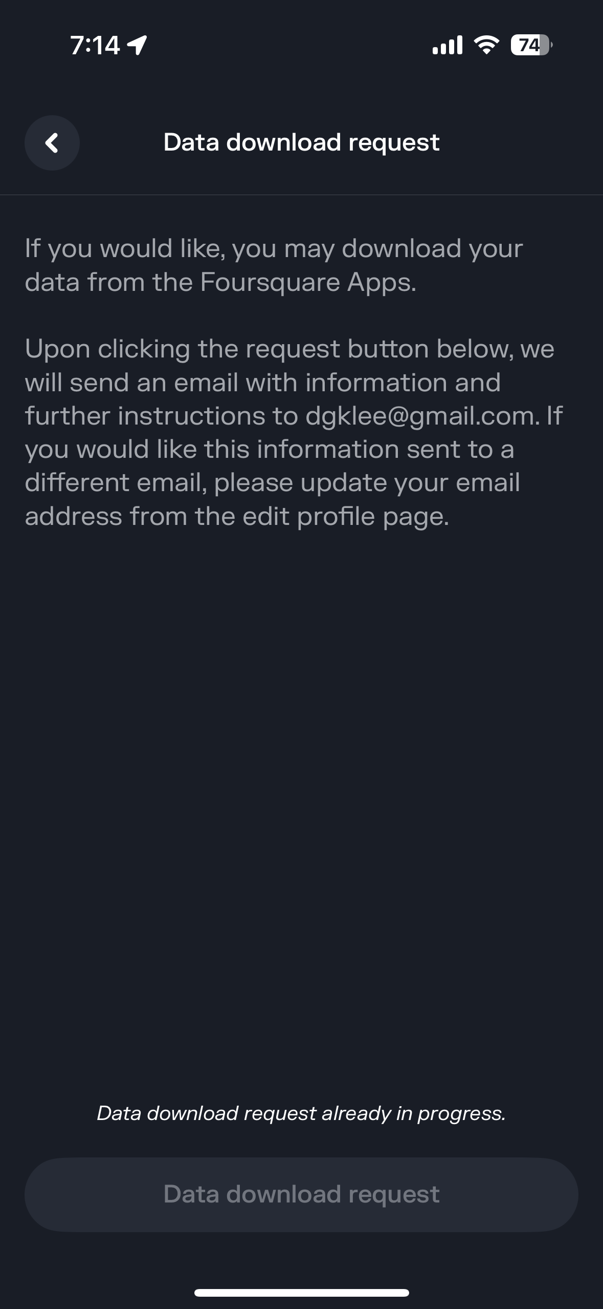 Step 3: Request Data Download